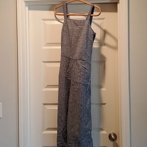 Denim blue pinstripe jumper